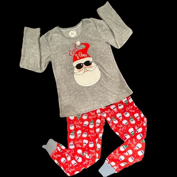 PJ Couture Size Small Cool Vibes Santa Pajama Set - Picture 1 of 4